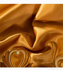 DecorBites™ Luxe Brocade Cotton Embroidered Bedding Set - Quilt Cover Bed Linen Bedspread