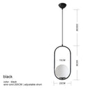 DecorBites™ Glass Ball Pendant Lamp: Elegant Dining Room Light Fixture, Gold Finish