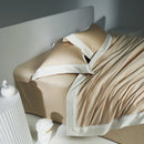 DecorBites™ Lace Patchwork Bedding Set: 1200TC Egyptian Cotton Duvet Cover, Sheet, Pillowcases