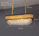 DecorBites™ High-end Luxury Crystal Ceiling Chandelier for Kitchen Dining Living Room
