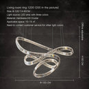 DecorBites™ Crystal Chandelier Luxury Designer Light for Elegant Living Spaces