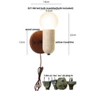 DecorBites™ Copper LED Wall Light Fixture Nordic Modern Plug In Bedside Lamp
