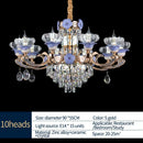 DecorBites™ Crystal Candle Chandelier: Elegant Lighting for Villa, Apartment & Staircase