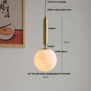 DecorBites™ Copper White Glass LED Pendant Lamp for Modern Living Room Decor