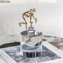 DecorBites™ Crystal Sculpture: Abstract Figures Desk Decoration for Room Aesthetic