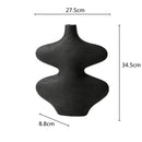 DecorBites™ Geometric Ceramic Vase Set Black White Crafts Home Decor Flower Arrangement