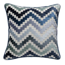 DecorBites™ Geometric Chenille Flocking Cushion Cover: Grey-Beige Home Decor Pillow Case