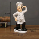 DecorBites™ Bearded Chef Resin Figure Sculpture Modern Kitchen Desk Decor Ornaments