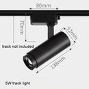 DecorBites™ Adjustable Focus Industrial Black Track Spotlights