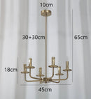 DecorBites™ Iron Art Chandelier Lights for Dining Living Room Kitchen - E14 Candle Fixtures