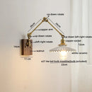 DecorBites™ LED Wall Lamps Pull Chain Switch Modern Stair Light Fixtures, Ceramic Copper