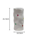 DecorBites™ Gemstone Ceramic Vase: Desk Decor, Floral Arrangement, Room Aesthetic
