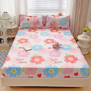 DecorBites™ Japanese Style Thick Fitted Sheet for Queen/King Bed