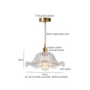 DecorBites™ Glass Pleats LED Pendant Lights for Home and Commercial Spaces