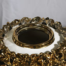 DecorBites™ Golden Flower Ginger Jar Relief Flower Vase Home Decor
