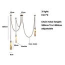 DecorBites™ Gold Chrome LED Chandelier for Dining Room - 2025 Marble Design