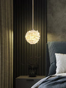 DecorBites™ Gold Metal Crystal Pendant Light for Bedroom Dining Room Aisle Corridor