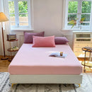 DecorBites™ Cozy Flannel Queen Bed Sheet | Soft Fitted Coral Fleece Mattress Cover | Plush Winter Bedsheet