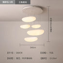 DecorBites™ LED Pebble Pendant Light: Stylish White Chandelier for Living Room, Bedroom, and Restaurant Décor.
