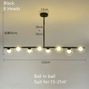 DecorBites™ Glass Ball Pendant Chandeliers LED Hanging Lights for Home Decor