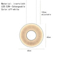 DecorBites™ Dix Heures Round Fabric LED Pendant Light for Parlor, Hotel, and Dining Room