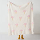 DecorBites™ Kawaii Ice Cream Jacquard Blanket