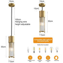 DecorBites™ Glass Shade Pendant Lights for Kitchen Island & Dining Room