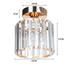 DecorBites™ Crystal Ceiling Chandelier: Modern Industrial LED Indoor Lighting Fixture