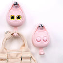 Creative Cute Cartoon Cat Hooks Wall Shlef Hook for Clothes Hat Scarf Key Holders Animals Hanger Rack Home Decoration Hanger