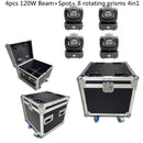 DecorBites™ 120W LED Moving Head Light Beam Spot Wash Gobo 8 Face Roto Prism