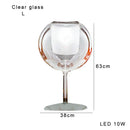 DecorBites™ Glass Gold Table Lamp: Luxury Designer Desk Light for Elegant Living Spaces