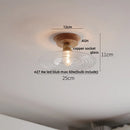 DecorBites™ Clear Glass LED Ceiling Lamp Copper Socket Modern Nordic Style Lighting