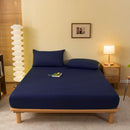 DecorBites™ Cozy Solid Color Fitted Sheet - All Seasons Mattress Cover