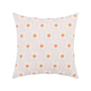 DecorBites™ Embroidered Flora Cotton Canvas Pillow Cover 30x50cm Yellow Zigzag Sham