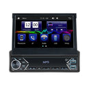 New Carplay Android Auto 1Din 7'' Retractable Universal Car Stereo Radio TouchScreen MP5 Player Intelligent Vehicle System BT FM