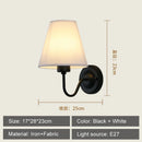 DecorBites™ Cloth LED Wall Lamp, Modern Bedroom Bedside Sconce Light Luminaire