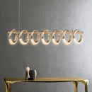 DecorBites™ Gold Acrylic LED Pendant Lights for Dining Room Kitchen Bar Chandelier