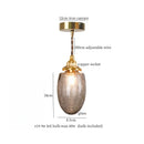 DecorBites™ Cracked Glass LED Pendant Light for Cafe Bar Kitchen Living Room