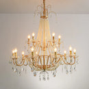 DecorBites™ Crystal LED Chandelier Pendant Lights for Villa Stairs and Hotel Decor