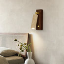 DecorBites™ Copper LED Wall Lamp: Modern Nordic Style Mirror Light with Travertine Switch