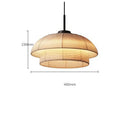DecorBites™ Japanese Wabi Sabi Fabric Pendant Light: Traditional and Creative Lighting for Dining Room