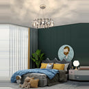 DecorBites™ Crystal LED Chandelier: Modern Luxury Indoor Hanging Lamp, Living Room Decor