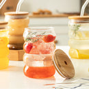 DecorBites™ Creative Glass Cup Set with Lid and Straw - Perfect for Parties