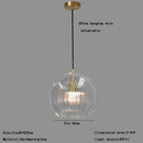 DecorBites™ Clear Glass Ball Pendant Light Chandelier for Living Room Dining Room Home Decor