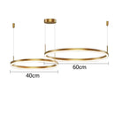 DecorBites™ Gold Ring Pendant Lights Circle Acrylic LED Ceiling Lamp