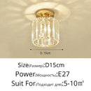 DecorBites™ Crystal Glass Nordic LED Chandelier for Modern Indoor Lighting
