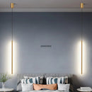 DecorBites™ LED Line Chandelier: Nordic Creative Lighting for Living Room & Bedroom