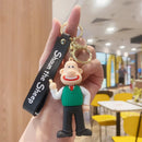 Cute Cartoon Lamb Sean Doll Key chain creative cartoon couple bag pendant car key chain