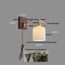 DecorBites™ Copper LED Wall Lights Ceramic Pull Chain Switch Modern Stair Light Fixtures