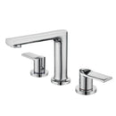 DecorBites™ Brush Gold Widespread Basin Faucet Three Hole Mixer, Hot Cold, 8" Centers